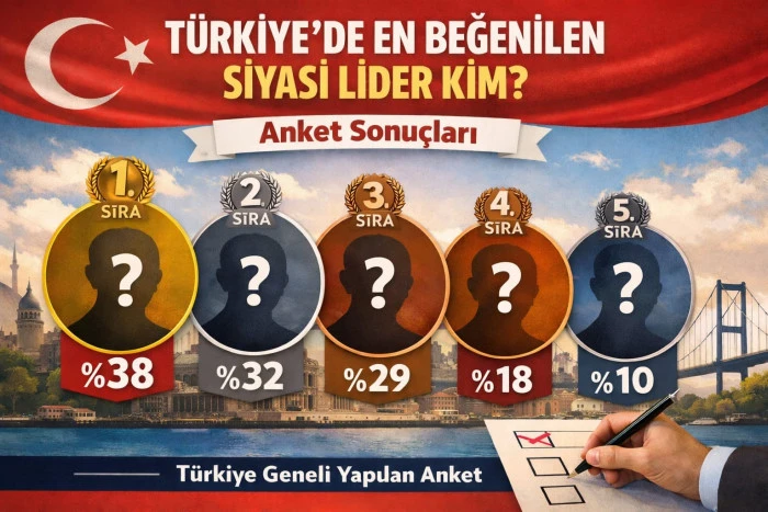 TÜRKİYE'DE EN  BEĞENİLEN SİYASİ LİDER KİMDİR ?