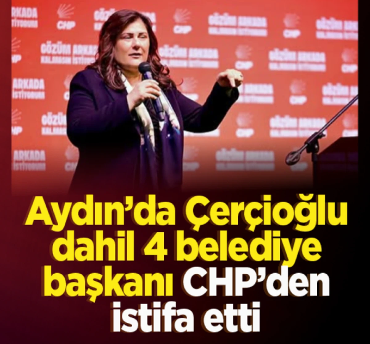 Aydın Büyükşehir Belediye Başkanı Özlem Çerçioğlu istifa etti!