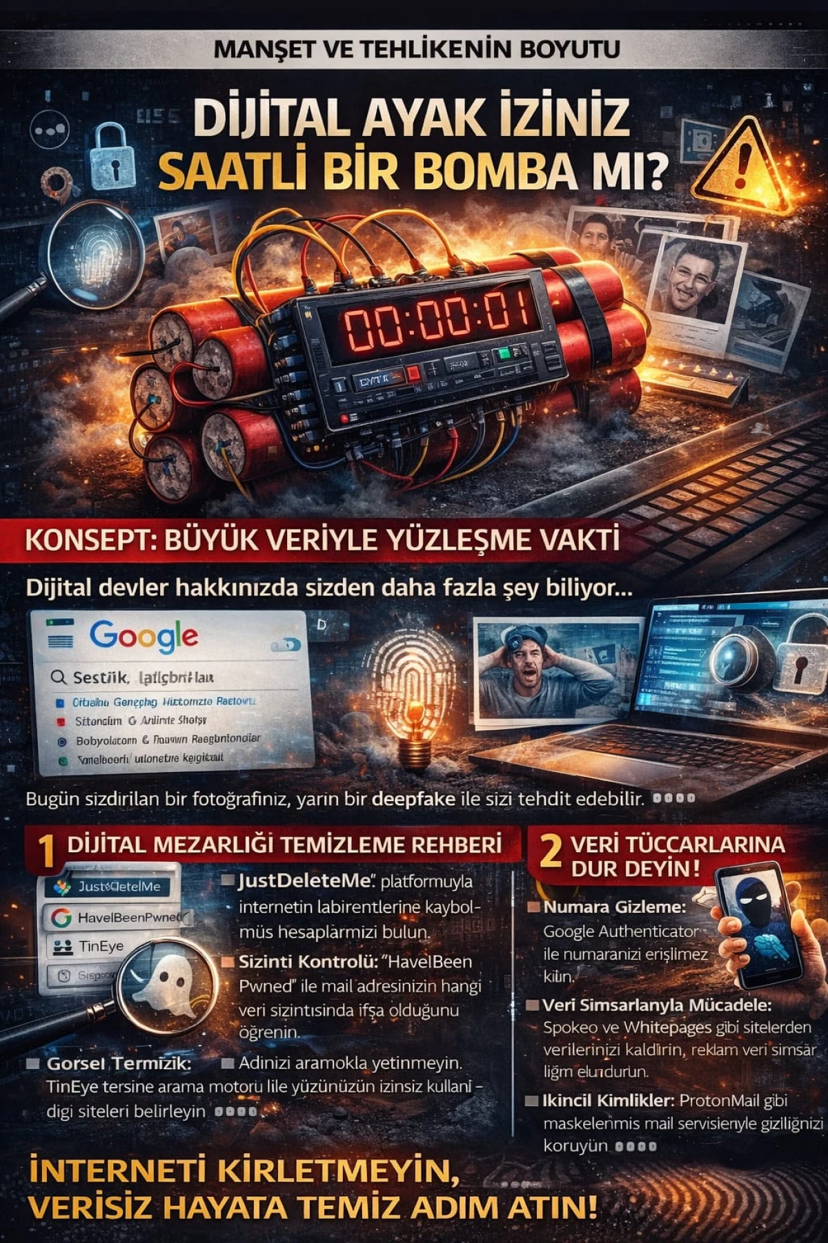 DİJİTAL AYAK İZİNİZ SAATLİ BİR BOMBA MI?