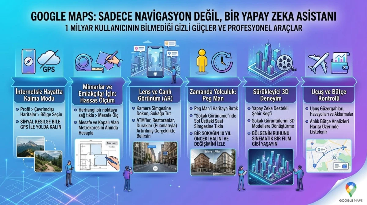 Dijital Pusuladan Yapay Zeka Asistanına: Google Maps&rsquo;in Bilinmeyen D&ouml;n&uuml;ş&uuml;m&uuml;