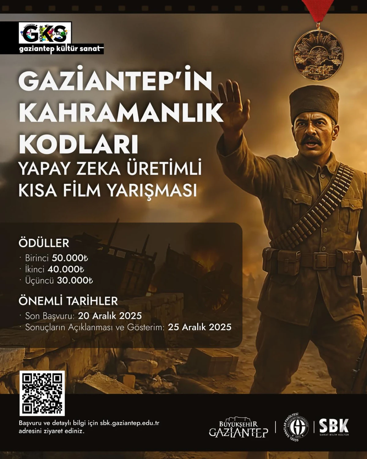  GAZİANTEP’İN KAHRAMANLIK RUHU YAPAY ZEKÂ İLE YENİDEN CANLANIYOR