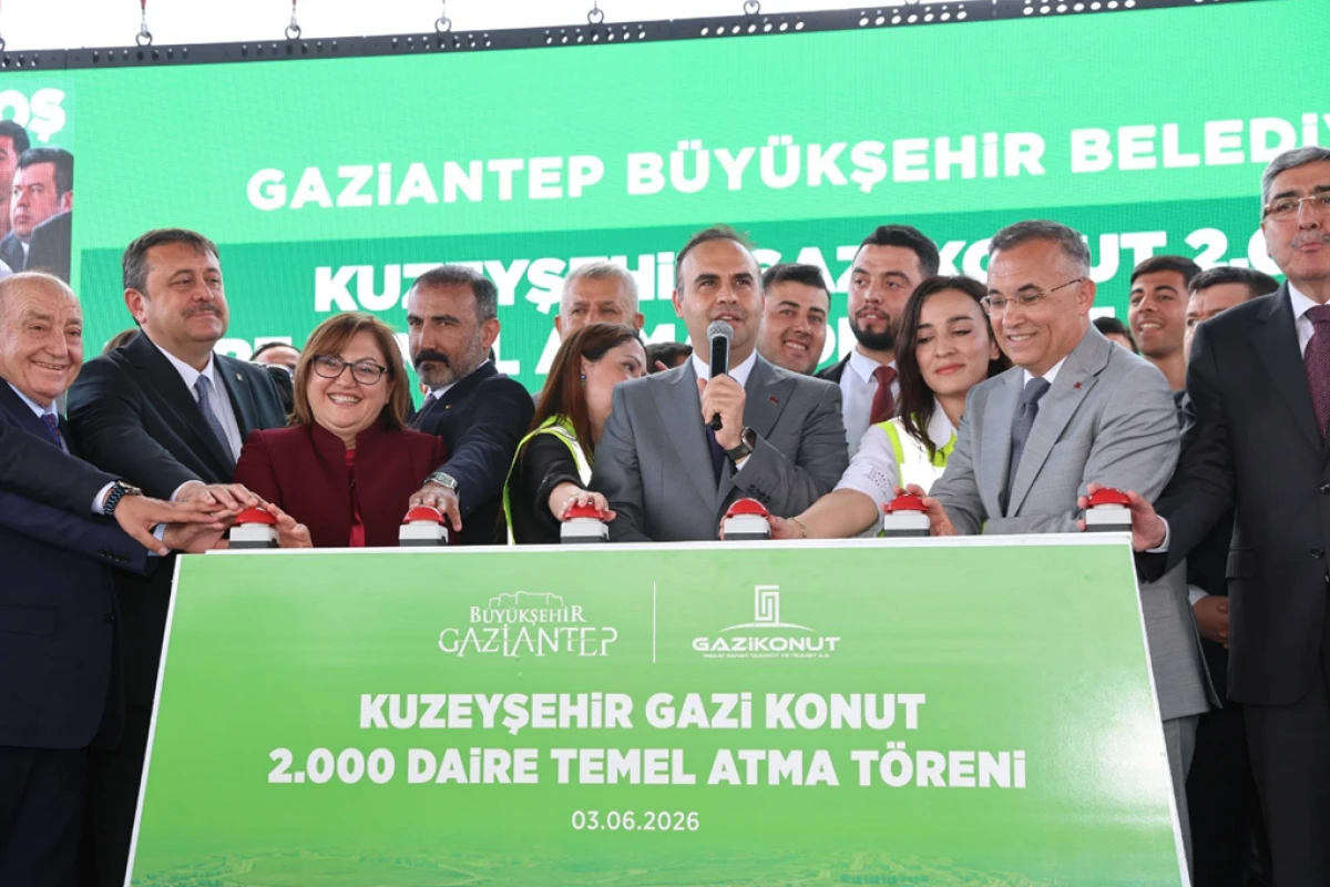 KUZEYŞEHİR'DE 2 BİN KONUT&rsquo;UN TEMELİ ATILDI