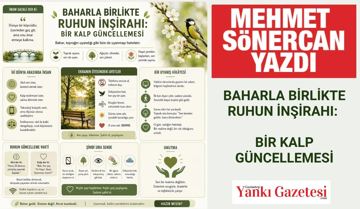 MEHMET S&Ouml;NERCAN YAZDI: BAHARLA BİRLİKTE RUHUN İNŞİRAHI: BİR KALP G&Uuml;NCELLEMESİ
