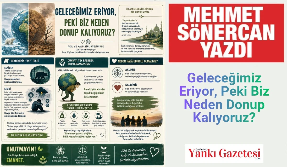 Mehmet S&ouml;nercan Yazdı: Geleceğimiz Eriyor, Peki Biz Neden Donup Kalıyoruz?