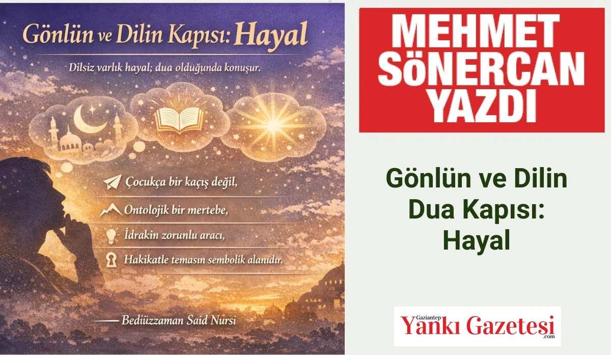 Mehmet S&ouml;nercan Yazdı: G&ouml;nl&uuml;n ve Dilin Dua Kapısı: Hayal