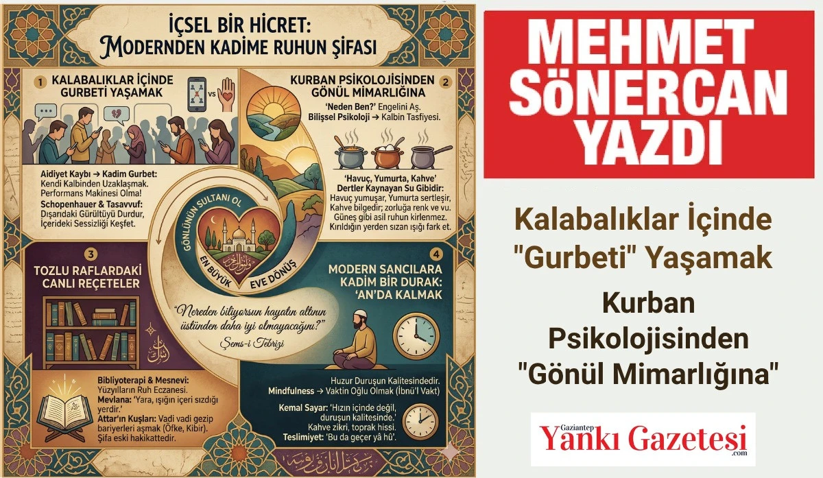 Mehmet S&ouml;nercan Yazdı: Kalabalıklar İ&ccedil;inde "Gurbeti" Yaşamak