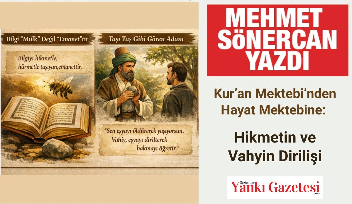 Mehmet S&ouml;nercan Yazdı: Kur&rsquo;an Mektebi&rsquo;nden Hayat Mektebine: Hikmetin ve Vahyin Dirilişi