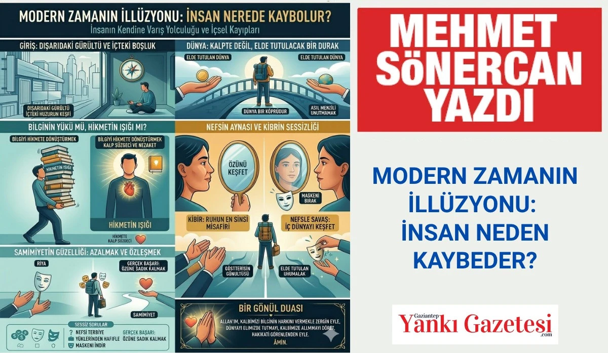 Mehmet S&ouml;nercan Yazdı: Modern Zamanın İll&uuml;zyonu: İnsan Nerede Kaybolur?