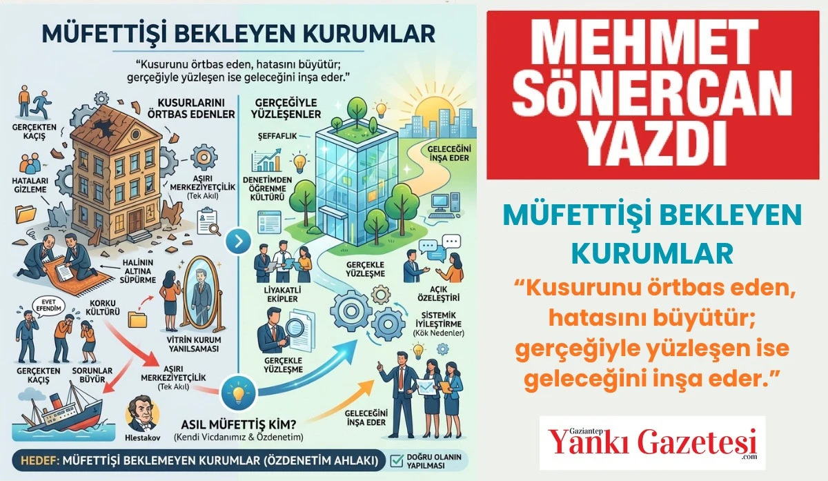 MEHMET S&Ouml;NERCAN YAZDI: M&Uuml;FETTİŞİ BEKLEYEN KURUMLAR
