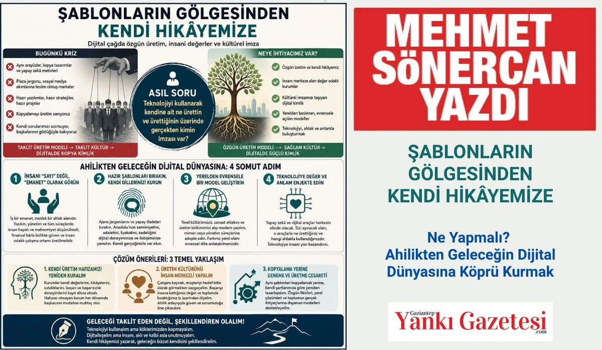 Mehmet S&ouml;nercan Yazdı: Şablonların G&ouml;lgesinden Kendi Hik&acirc;yemize