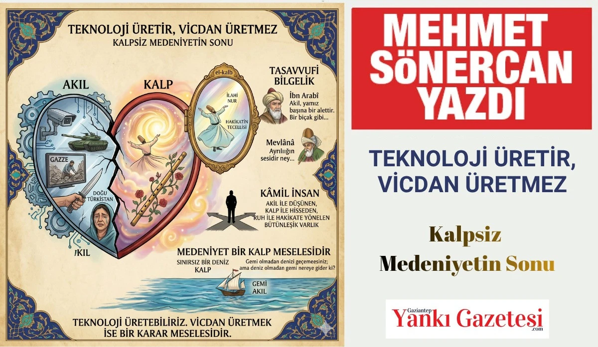 MEHMET S&Ouml;NERCAN YAZDI: TEKNOLOJİ &Uuml;RETİR, VİCDAN &Uuml;RETMEZ 