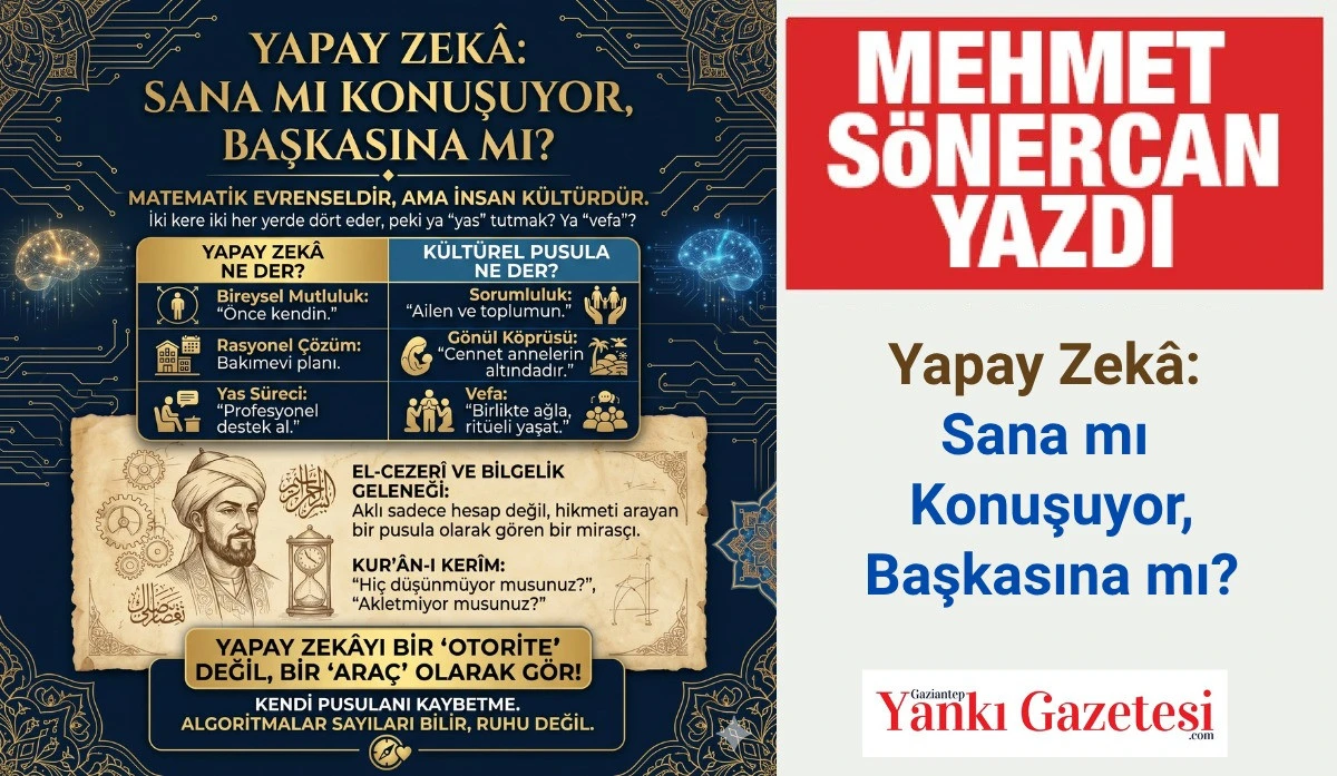 Mehmet S&ouml;nercan Yazdı: Yapay Zek&acirc;: Sana mı Konuşuyor, Başkasına mı?