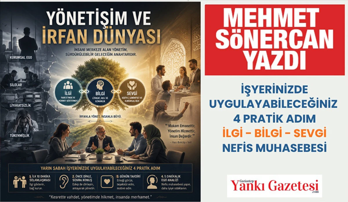 MEHMET S&Ouml;NERCAN YAZDI: Y&Ouml;NETİŞİM VE İRFAN D&Uuml;NYASI