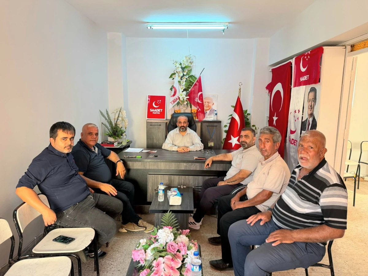 Muhtar Şehmus &Ouml;zer&rsquo;den Saadet Partisi İslahiye İl&ccedil;e Başkanlığına Ziyaret