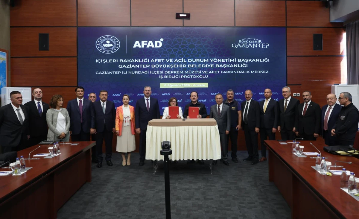 Nurdağı'nda Deprem M&uuml;zesi İ&ccedil;in İmzalar Atıldı