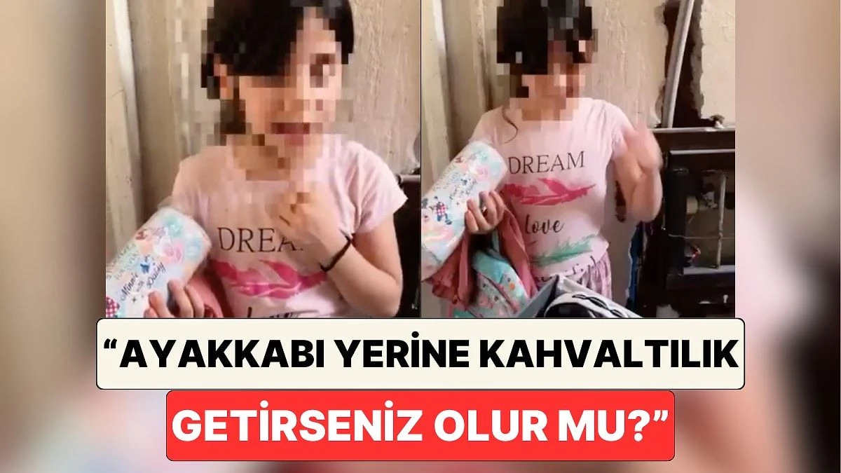 Okul yardımı yapılan küçük kızdan yürek dağlayan sözler! 