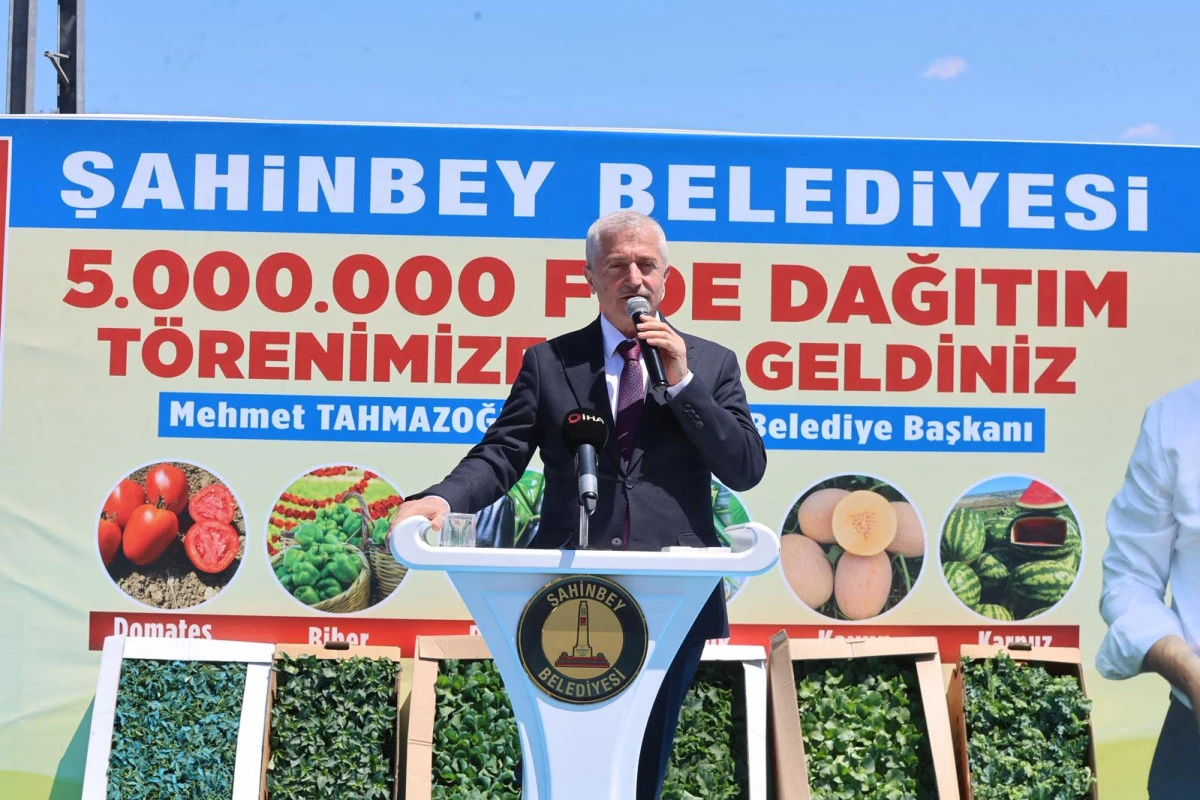 ŞAHİNBEY BELEDİYESİ&rsquo;NDEN &Ccedil;İFT&Ccedil;İLERE 53 MİLYON&rsquo;DAN  FAZLA FİDE