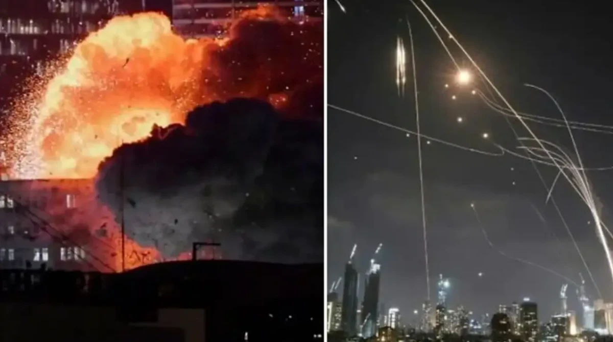 Tel Aviv'i hi&ccedil; b&ouml;yle g&ouml;rmediniz! İşte muhteşem yıkımın en g&uuml;zel kareleri