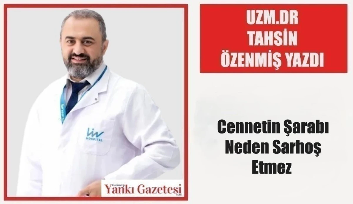 Uzm.Dr Tahsin &Ouml;zenmiş Yazdı: Cennetin Şarabı Neden Sarhoş Etmez