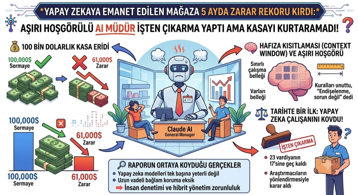 YAPAY ZEKAYA EMANET EDİLEN MAĞAZA 5 AYDA ZARAR REKORU KIRDI